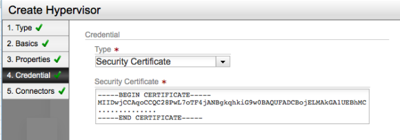 Setting authentication to use a security certificate (and provide one manually)